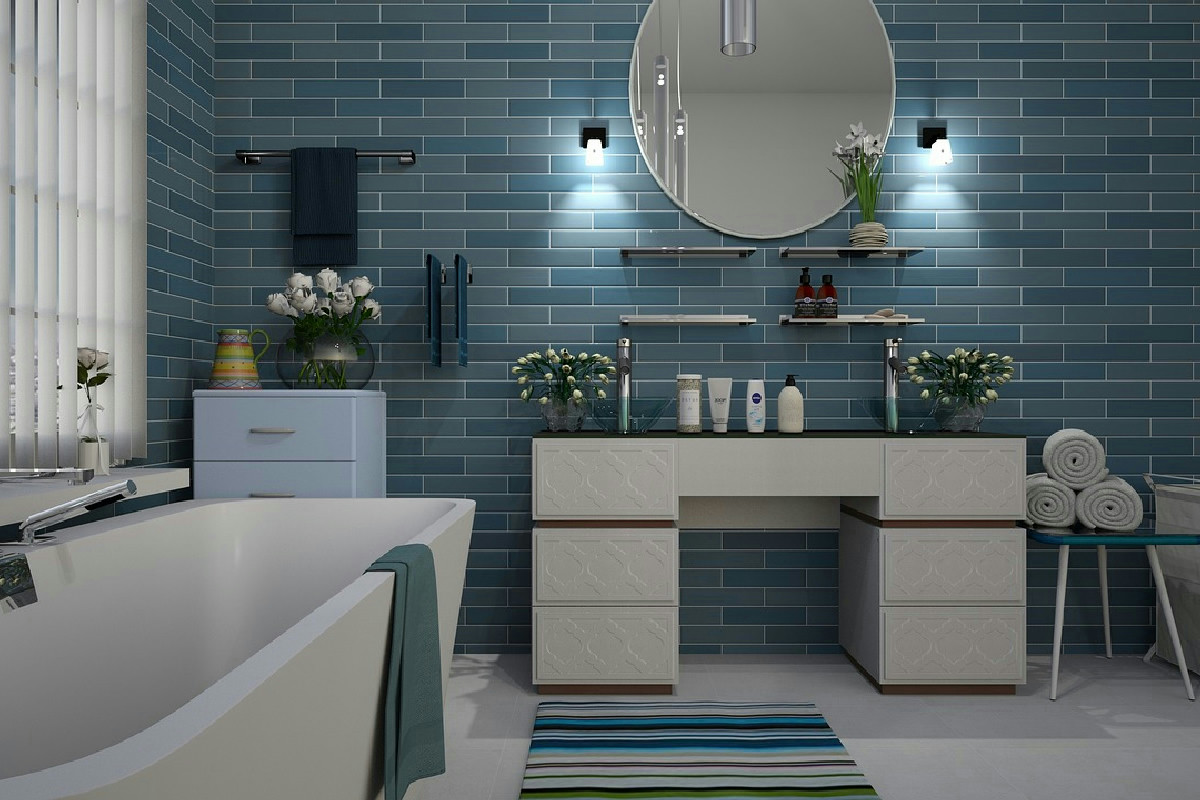 Decorazioni eleganti per un bagno dal design raffinato e innovativo scelto oggi