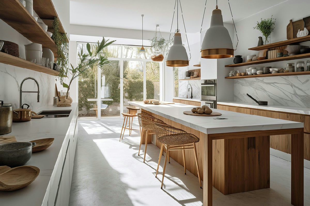 Rendere unico l’ambiente con elementi naturali e stile industriale per un living contemporaneo